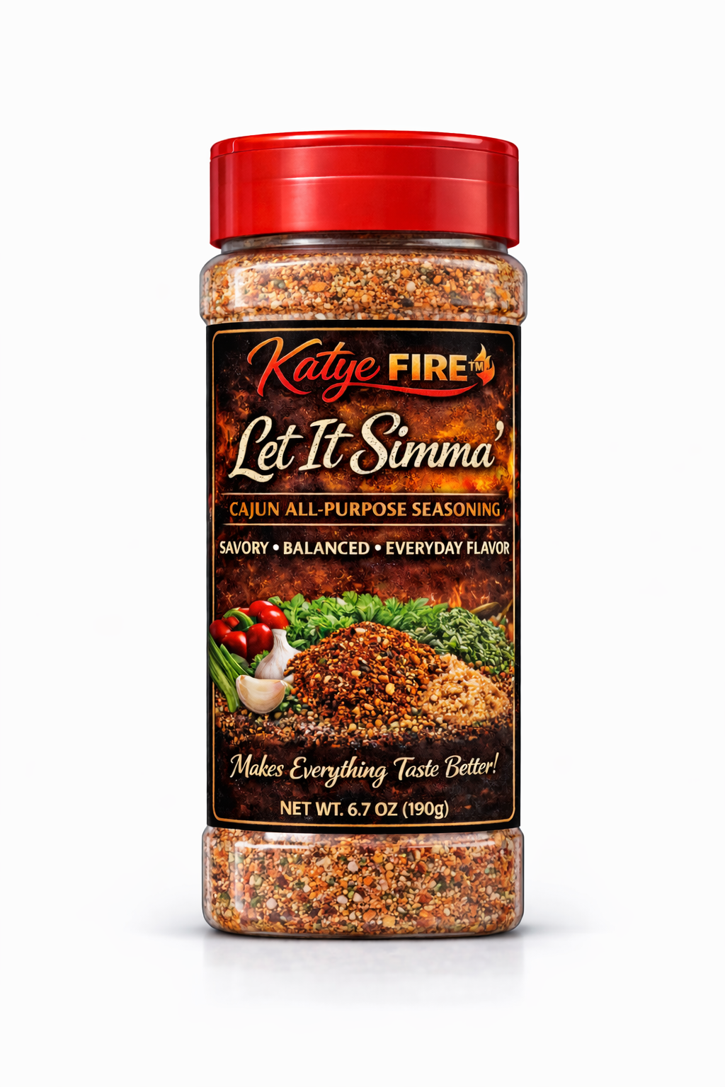 Bottle of Let It Simma all-purpose seasoning